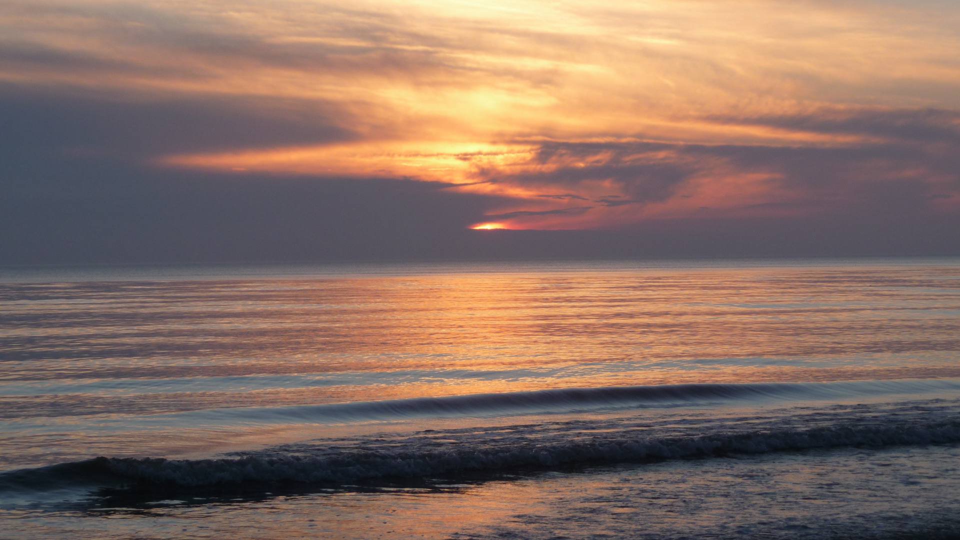 Abendhimmel über der Ostsee vor Usedom