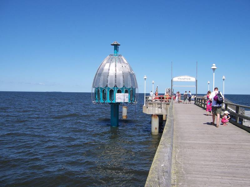 Seebrücke Zinnowitz mit Tauchgondel